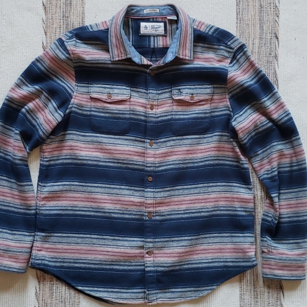 Penguin Flannel Surf XL Heritage Slim Fit